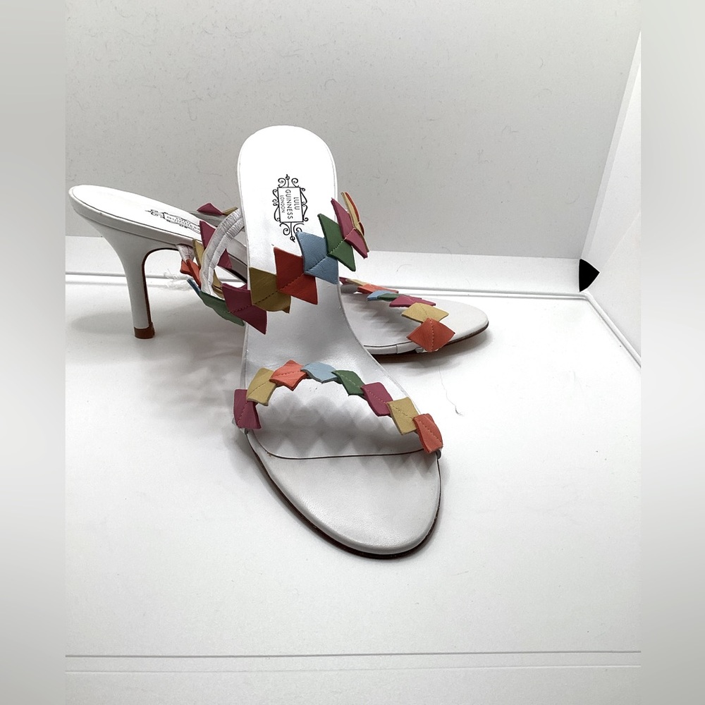 Lulu Guinness Beautiful Colorful Sandals, Brand New Condition, Size 10
